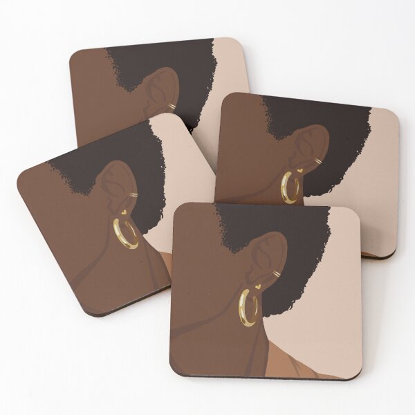Item preview, Chic Gold Hoop Earrings | Natural Hair & Melanin Art | Minimalist Aesthetic designed and sold by 2001tabbyts.