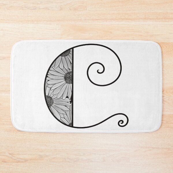 Item preview, Sunflower Inspired Letter C designed and sold by SSN-ART.