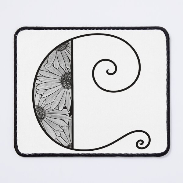Item preview, Sunflower Inspired Letter C designed and sold by SSN-ART.