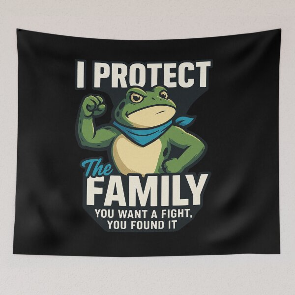 Item preview, I Protect the Family – Heroic Frog designed and sold by DailyDrivesct.