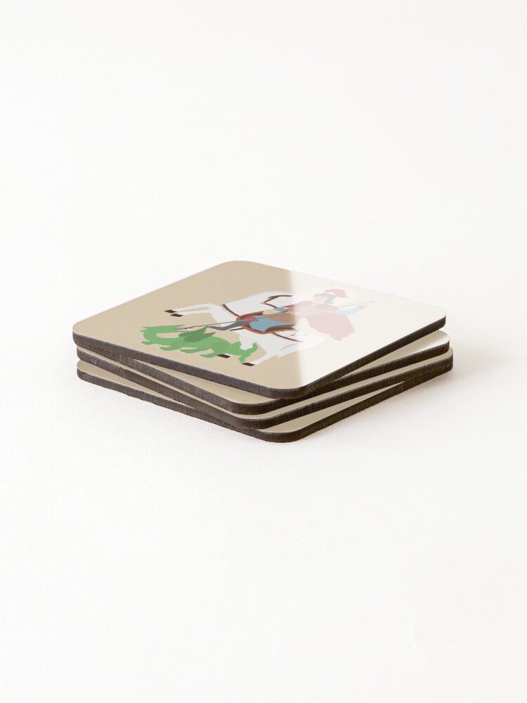 Thumbnail 4 of 5, Coasters (Set of 4), St George designed and sold by CopticByDesign.