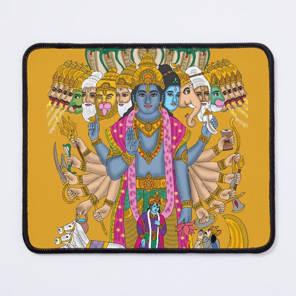 Item preview, Krishna Vishwarupam | Cosmic Form of Lord Krishna | Divine Universe Art designed and sold by Harshit_Digital_Arts.