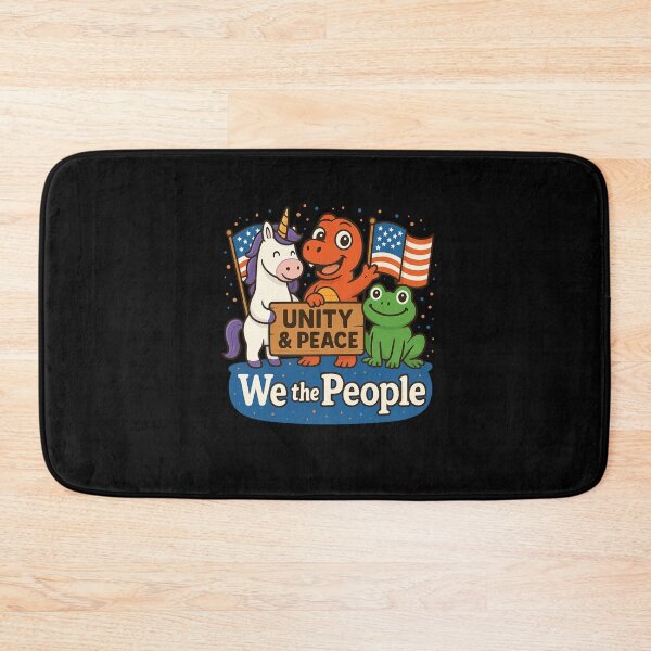 Item preview, Unity & Peace – Patriotic Cartoon Animals Together for America designed and sold by DailyDrivesct.