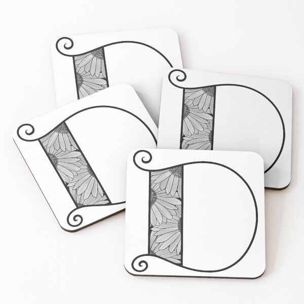 Item preview, Sunflower Inspired Letter D designed and sold by SSN-ART.