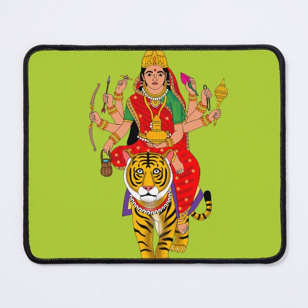 Item preview, Goddess Kushmanda | Young Form of Goddess Kushmanda | Divine Energy Artwork designed and sold by Harshit_Digital_Arts.