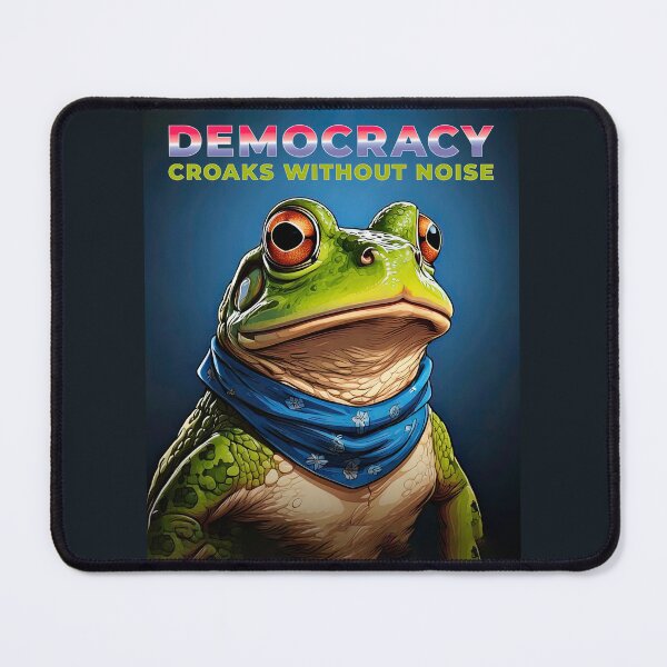 Item preview, Viral Portland Frog - Democracy Croaks Without Noise designed and sold by travelwitheric.