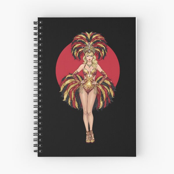 Item preview, Las Vegas Showgirl Glam – Glitter Feathers & Stage Queen Design designed and sold by artworkathome.