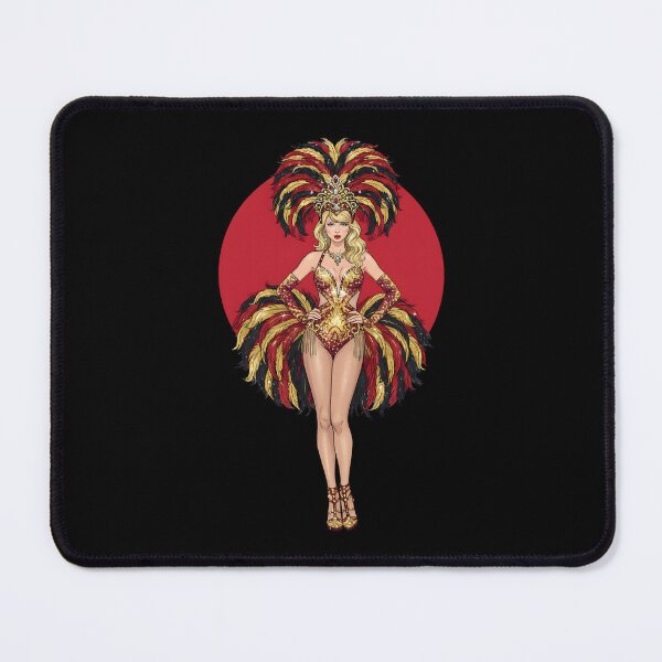 Item preview, Las Vegas Showgirl Glam – Glitter Feathers & Stage Queen Design designed and sold by artworkathome.