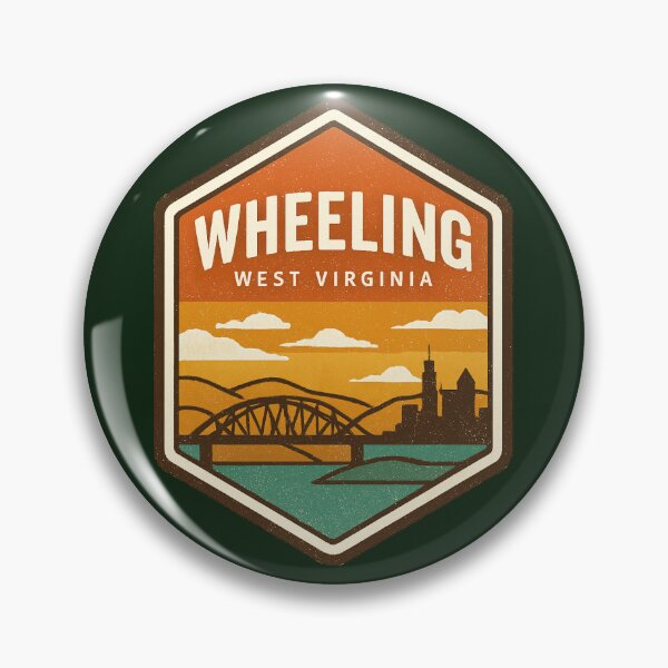 Item preview, Wheeling West Virginia  designed and sold by Broken Antler Designs .