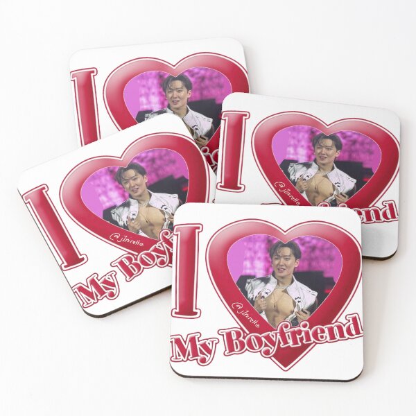 Item preview, I ❤️ My Boyfriend (Stray Kids Changbin Abs) Print Design designed and sold by j1nirette.