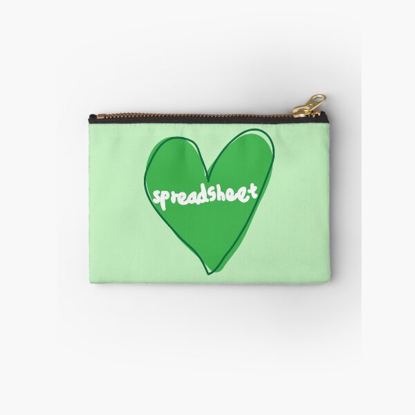 Item preview, Spreadsheet green heart doodle designed and sold by fluffyfamcraft.