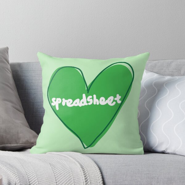 Item preview, Spreadsheet green heart doodle designed and sold by fluffyfamcraft.