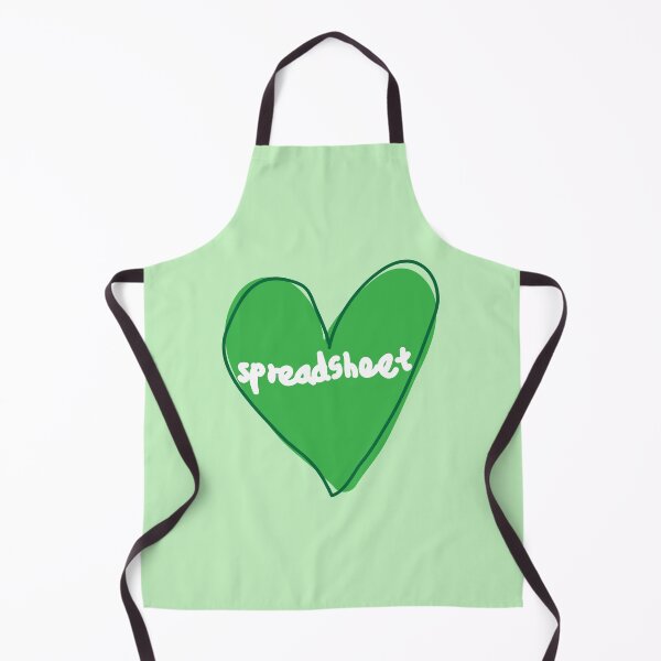 Item preview, Spreadsheet green heart doodle designed and sold by fluffyfamcraft.