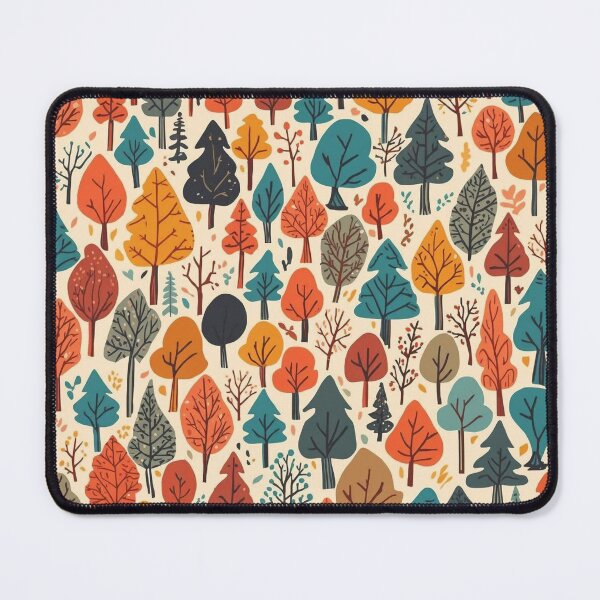 Item preview, Autumn Forest Pattern: Cute Fall Trees Seamless Repeat Graphic designed and sold by Caira-Design.