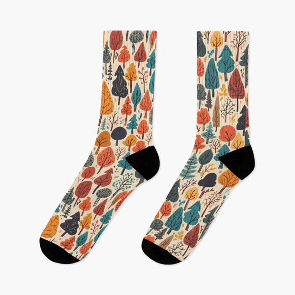 Item preview, Autumn Forest Pattern: Cute Fall Trees Seamless Repeat Graphic designed and sold by Caira-Design.