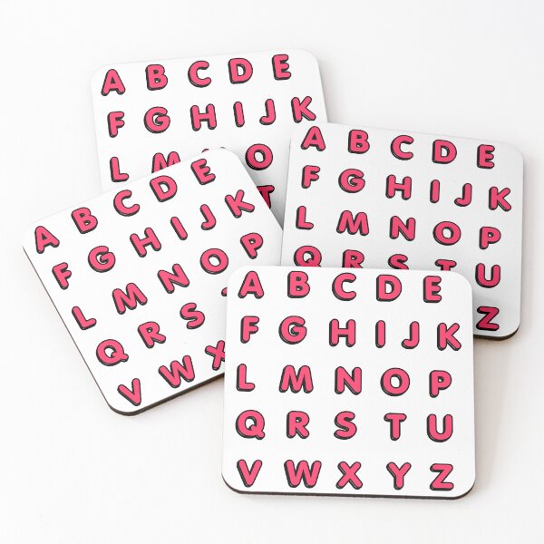 Item preview, Red Alphabet stickers designed and sold by Edilustra.