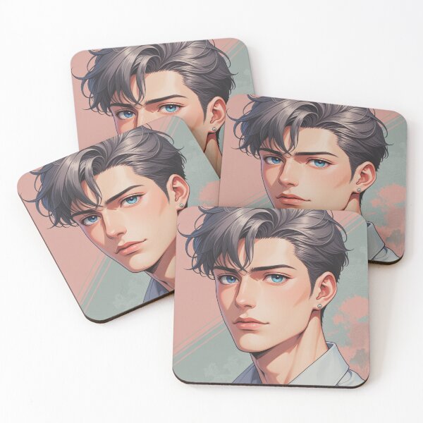 Item preview, face handsome young man anime style character designed and sold by evanurozi.
