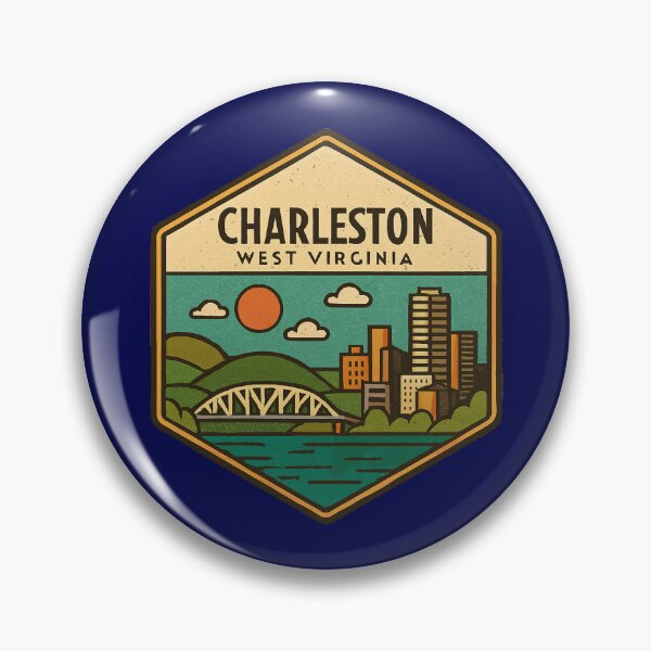 Item preview, Charleston West Virginia  designed and sold by Broken Antler Designs .