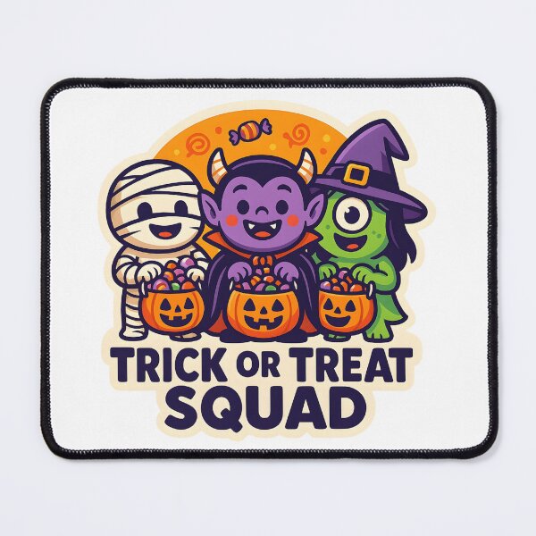 Item preview, Trick-or-Treat Squad — Cute Mummy, Devil & Witch designed and sold by Cheerioza.
