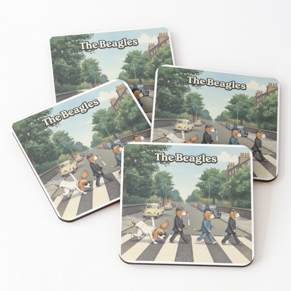 Item preview, Beagle Band Crossing Retro Street designed and sold by BlurBlurDesign.