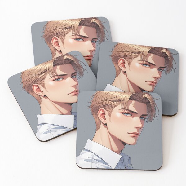 Item preview, face handsome young man anime style character designed and sold by evanurozi.