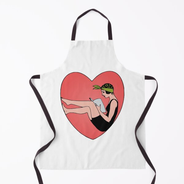 Item preview, Flapper Girl Reading in a Heart designed and sold by laribot.