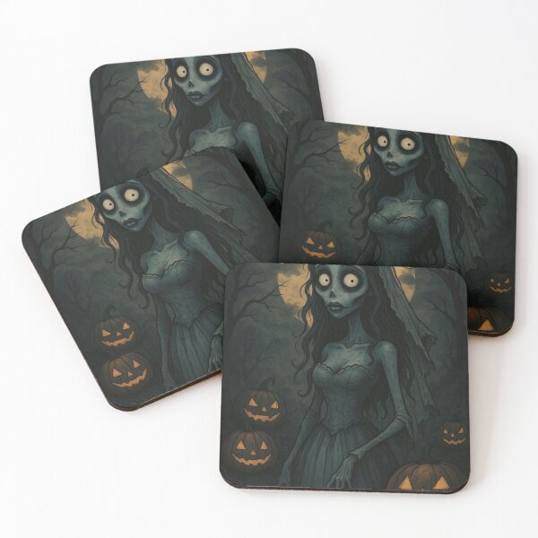 Item preview, Haunted Bride-Tim Burton Inspired Halloween Art designed and sold by UbraNeon.