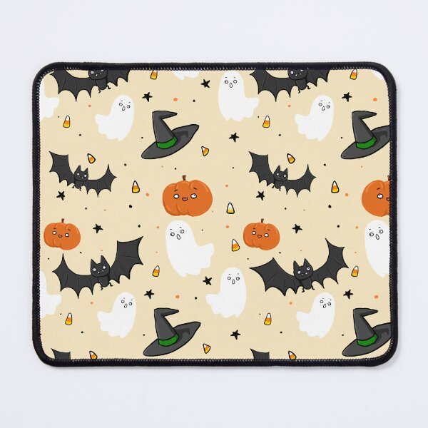 Item preview, Cozy Halloween Seamless Pattern – Cute Ghosts, Pumpkins & Bats – Hand-Drawn Cozy Doodle designed and sold by SlowCrowing.co.