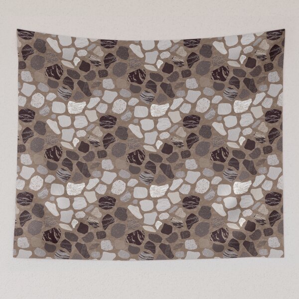 Item preview, Natural Stones Zig Zag Mosaic designed and sold by Goddessart.