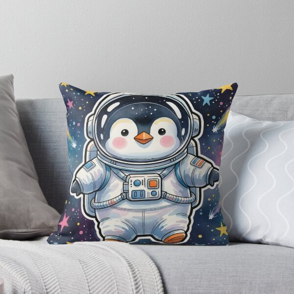 Item preview, Astronaut Penguin Floating Space Adventure designed and sold by BlurBlurDesign.