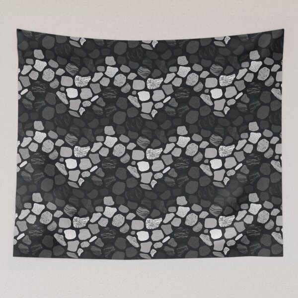 Item preview, Natural Stones Zig Zag Mosaic designed and sold by Goddessart.