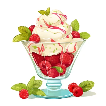 Artwork thumbnail, Layered Raspberry Parfait by New-School-Wave
