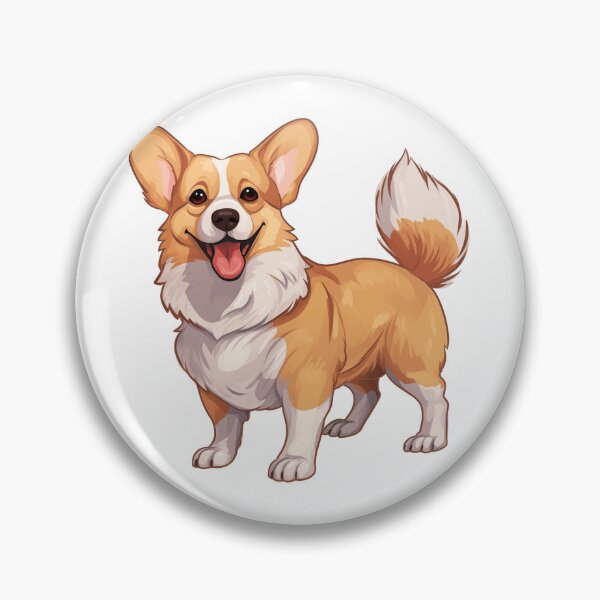 Item preview, Cheerful Corgi Portrait designed and sold by New-School-Wave.