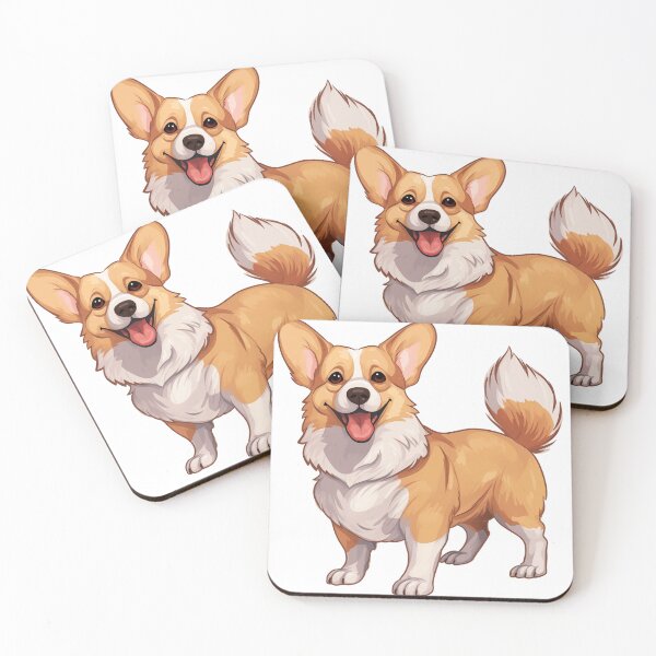 Item preview, Cheerful Corgi Portrait designed and sold by New-School-Wave.