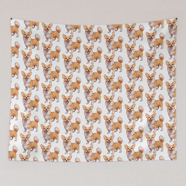 Item preview, Cheerful Corgi Portrait designed and sold by New-School-Wave.