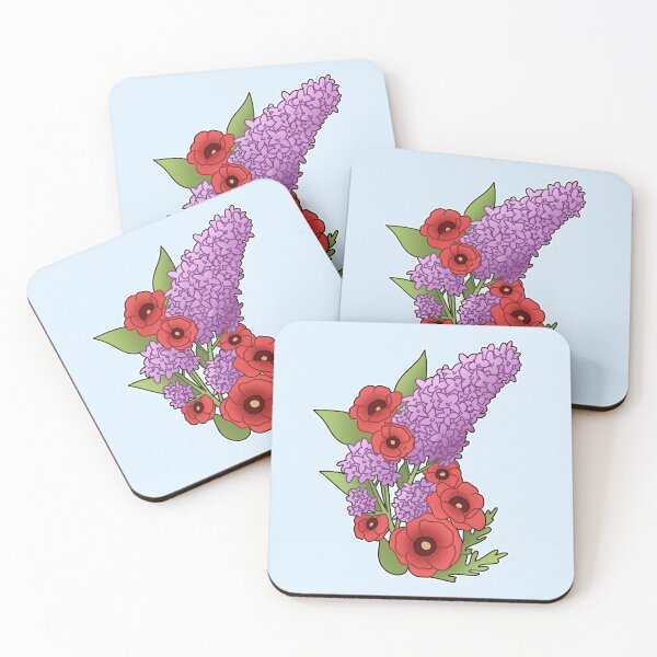 Item preview, Lilacs and poppys  designed and sold by WillowTheCat-.