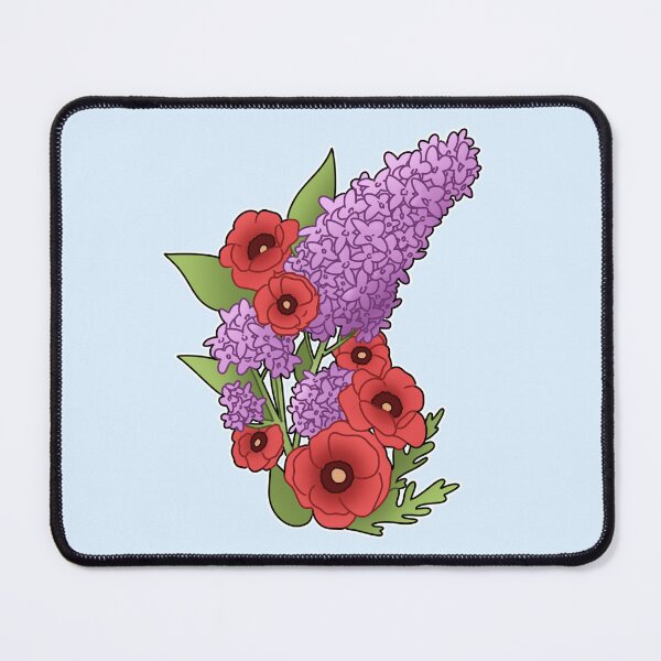 Item preview, Lilacs and poppys  designed and sold by WillowTheCat-.