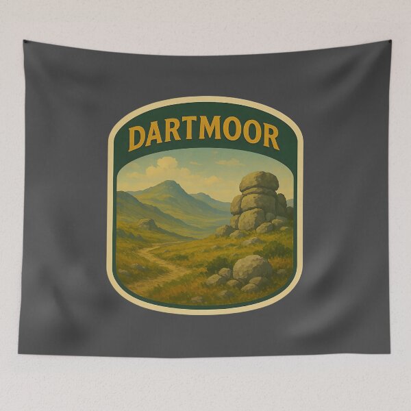 Item preview, Vintage British National Park Poster: Dartmoor designed and sold by PinUpPizzazz.