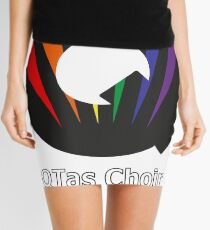 QTas Choir Logo (official choir performance shirt) Mini Skirt