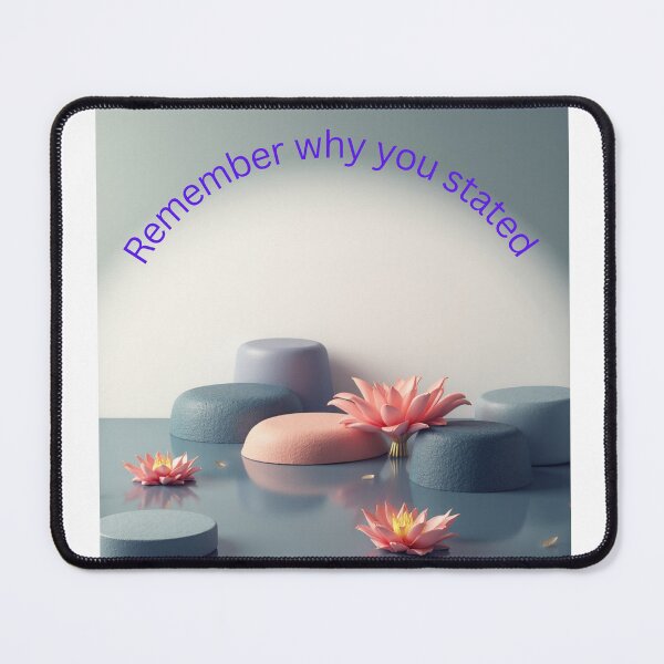 Item preview, Remember Why You Started - Motivational Lotus Scene designed and sold by DreamF.