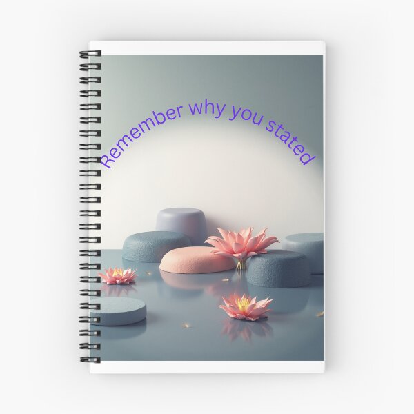 Item preview, Remember Why You Started - Motivational Lotus Scene designed and sold by DreamF.