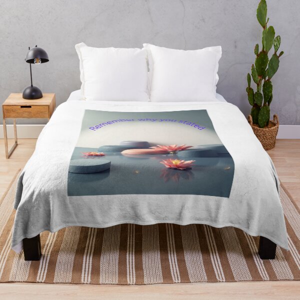 Item preview, Remember Why You Started - Motivational Lotus Scene designed and sold by DreamF.