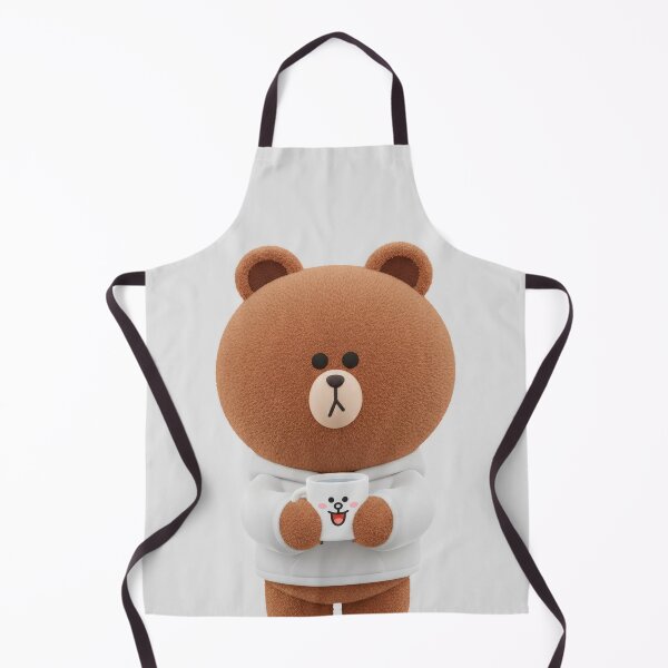 Item preview, LINE Friends Brown Bear Coffee Lover - Kawaii Bear with Coffee Cup - Design for Morning People and Coffee Lovers designed and sold by William Cano.