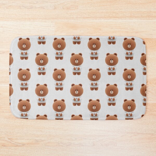 Item preview, LINE Friends Brown Bear Coffee Lover - Kawaii Bear with Coffee Cup - Design for Morning People and Coffee Lovers designed and sold by William Cano.