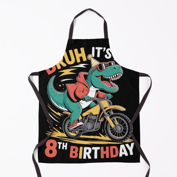 Item preview, Bruh It's My 8th Birthday Dinosaur 8 Year Old designed and sold by HuValverdeArt.