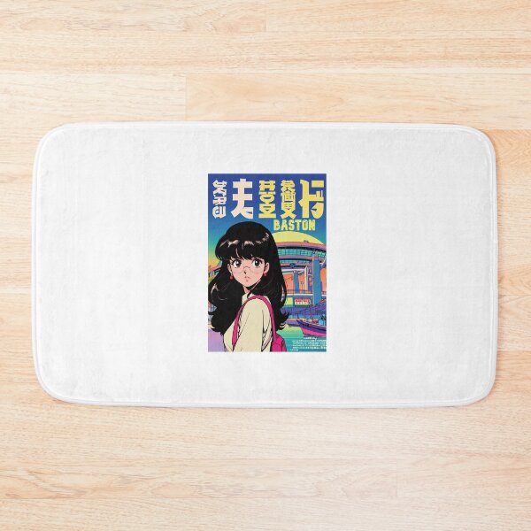 Item preview, Retro Anime Girl Cute Boston EE.UU Travel 80s Design designed and sold by ANIMEX00.