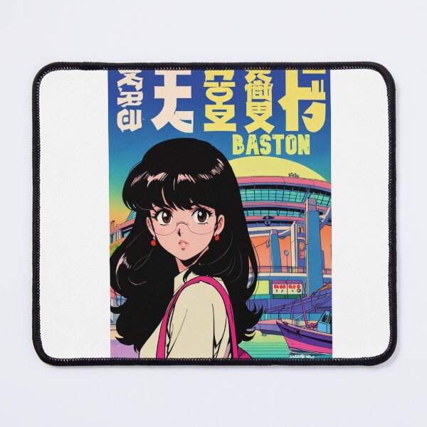 Item preview, Retro Anime Girl Cute Boston EE.UU Travel 80s Design designed and sold by ANIMEX00.