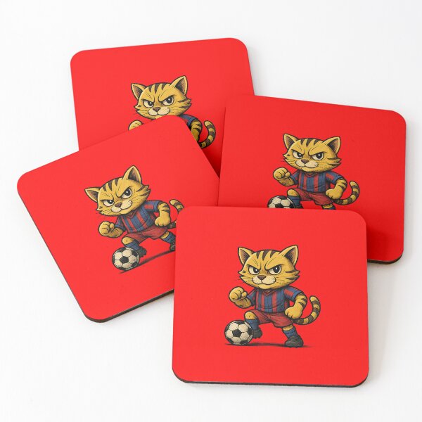 Item preview, Soccer Cat - Soccer Mascot designed and sold by comiclabgt.