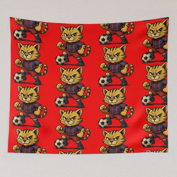 Item preview, Soccer Cat - Soccer Mascot designed and sold by comiclabgt.