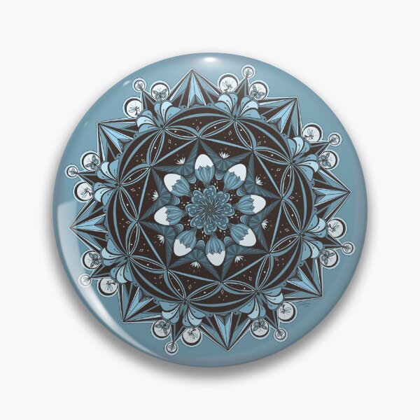 Aperçu de l'œuvre Origines du soin - Mandalas de pleine conscience pour l'esprit - Géométrie sacrée pour les espaces de méditation créée et vendue par Loveflows.